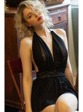 NightLight Bel Dekolteli Fantezi Tül Gecelik Night Light 3286 - Alternatif Görünüm