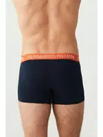 Bel Lastiği Renkli Kısa Paça 3lü Boxer U.S. Polo Assn. 80253 Lacivert görsel 8