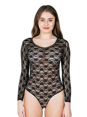 Derya Kurşun Bisiklet Yaka Dantelli Çıtçıtlı Kadın Body Derya Kurşun 327