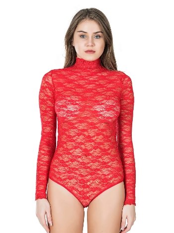 Boğazlı Dantelli Çıtçıtlı Kadın Body Derya Kurşun 328