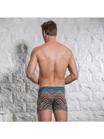 Desenli Erkek Boxer Goldenbay 1625 Turkuaz detay görünüm