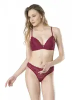 Bralet Sütyen Takım Fabony 4070 Vişne görsel 5