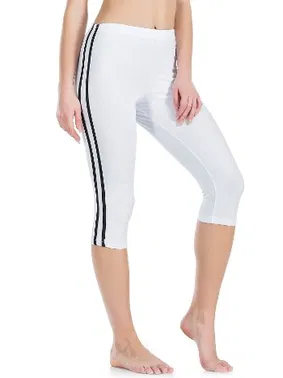 Derya Kurşun Çizgili Kadın Kapri Tayt Derya Kurşun 0534 - Alternatif Görünüm