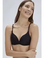 Daisy Kulaklı Yarı Push-Up Tek Sütyen Eros ERSK111 Siyah görsel 4