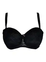 Dantel Kaplı Sotf Sütyen Fanetta Le Jardin 9350 Siyah görsel 4