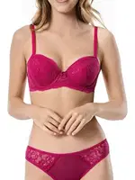 Dantel Sütyen Takım Godewo TK20223 Fuşya görsel 6