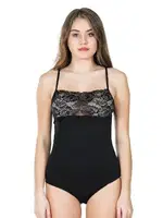 Dantel Yaka Askılı Çıtçıtlı Kadın Body Derya Kurşun 312