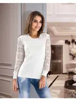 Dantelli Kadın Body Derya Kurşun 125 Ekru