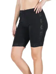 Derya Kurşun Dantelli Uzun Kadın Şort Derya Kurşun 418