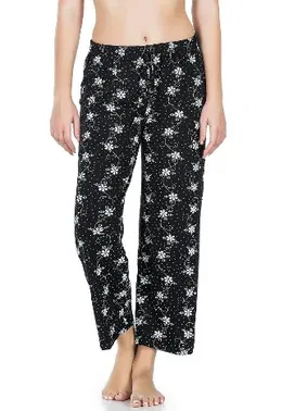 Derya Kurşun Desenli Geniş Paça Pantolon Derya Kurşun 025-D01