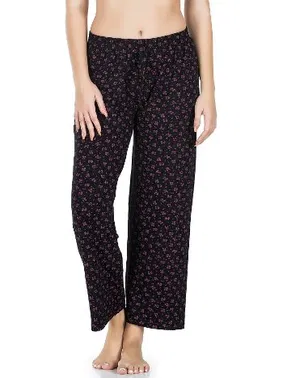 Derya Kurşun Desenli Geniş Paça Pantolon Derya Kurşun 025-D03