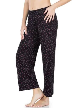 Derya Kurşun Desenli Geniş Paça Pantolon Derya Kurşun 025-D03 - Alternatif Görünüm