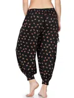 Desenli Manşetli Şalvar Derya Kurşun D01 Çok Renkli farklı açı