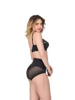 Destekli Toparlayıcı Balenli Sütyen B CUP Emay 183 Siyah farklı açı