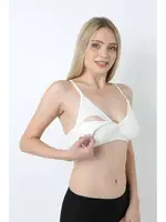 Dikişsiz Emzirme Sütyeni Form Angel 7002 Ekru görsel 4