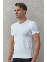 Doreanse Erkek Basic Bisiklet Yaka T-Shirt 2566 Beyaz detay görünüm