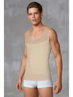 Doreanse Erkek Pamuklu Göğüs Sıkıştırma ve Vücut Şekillendirici Atlet Korse 5965P Ten görsel 4