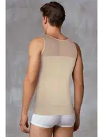 Doreanse Erkek Pamuklu Göğüs Sıkıştırma ve Vücut Şekillendirici Atlet Korse 5965P Ten görsel 5