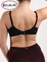 DoReMi %100 Doğal Pamuk Comfort Sütyen Siyah görsel 9