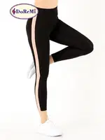 Siyah Active Sportive Kalın Çizgili Tayt DoReMi Siyah görsel 6