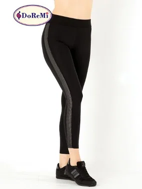 DOREMI DoReMi Active Sportive Parlak Çizgili Tayt - Alternatif Görünüm