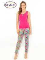 Doremi Amazon Pijama Takımı Fuşya detay görünüm