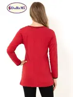 DoReMi Apple Pie Bayan Pijama Takımı Bordo görsel 5