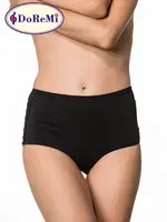 DoReMi Kenarları Dantelli Yüksek Bel Külot Siyah detay görünüm