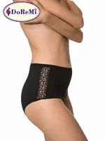 DoReMi Kenarları Dantelli Yüksek Bel Külot Siyah görsel 4