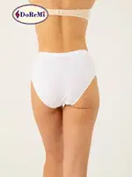 DoReMi Bayan Pamuklu 3Lü Külot Siyah Beyaz Ten görsel 7