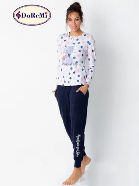 DOREMI DoReMi Puantiyeli Bayan Pijama Takımı