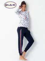 DoReMi Puantiyeli Bayan Pijama Takımı detay görünüm