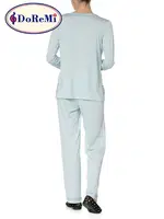 Doremi V Yaka Kadın Pijama Takımı Mavi görsel 4