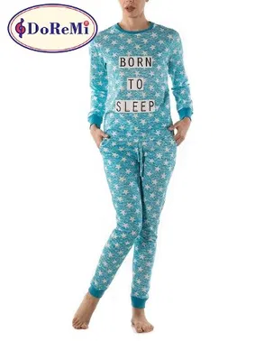 DOREMI Born To Sleep DoReMi Bayan Pijama Takımı - Alternatif Görünüm
