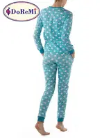Born To Sleep DoReMi Bayan Pijama Takımı Turkuaz görsel 4