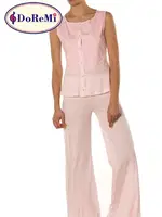 DoReMi Kolsuz Kadın Pijama Takımı Toz Pembe detay görünüm