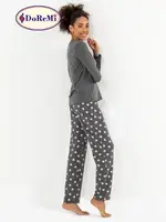 DoReMi Rahat Kesim Antrasit Pijama Takımı Antrasit Melanj görsel 6
