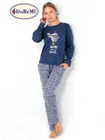 My Antlers DoReMi Bayan Pijama Takımı Lacivert farklı açı