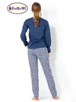 My Antlers DoReMi Bayan Pijama Takımı Lacivert görsel 5