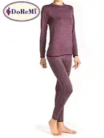 DoReMi Bayan Termal Sport & Home Wear Bordo farklı açı