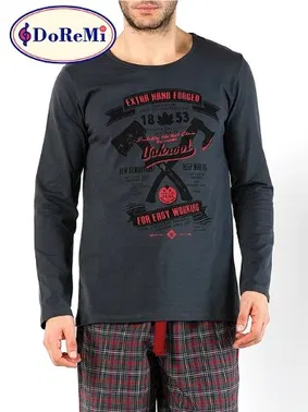 DOREMI DoReMi Dark Damon Erkek Pijama Takımı - Alternatif Görünüm