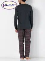 DoReMi Dark Damon Erkek Pijama Takımı Füme farklı açı