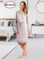DOREMI DoReMi Doğal Pamuklu Gecelik