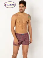 DoReMi Erkek Poplin Boxer Bordo detay görünüm