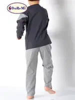 Füme Erkek Çocuk Pijama Takımı DoReMi 002-000704 Füme görsel 4