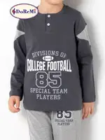 Füme Erkek Çocuk Pijama Takımı DoReMi 002-000704 Füme görsel 5