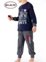DoReMi Erkek Çocuk Pijama Takımı Sports Lacivert detay görünüm