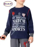 DoReMi Erkek Çocuk Pijama Takımı Sports Lacivert görsel 4