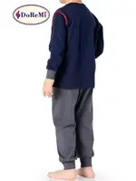 DoReMi Erkek Çocuk Pijama Takımı Sports Lacivert görsel 6