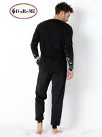 Cepli Erkek Homewear Erkek Pijama Takımı DoReMi Siyah görsel 5